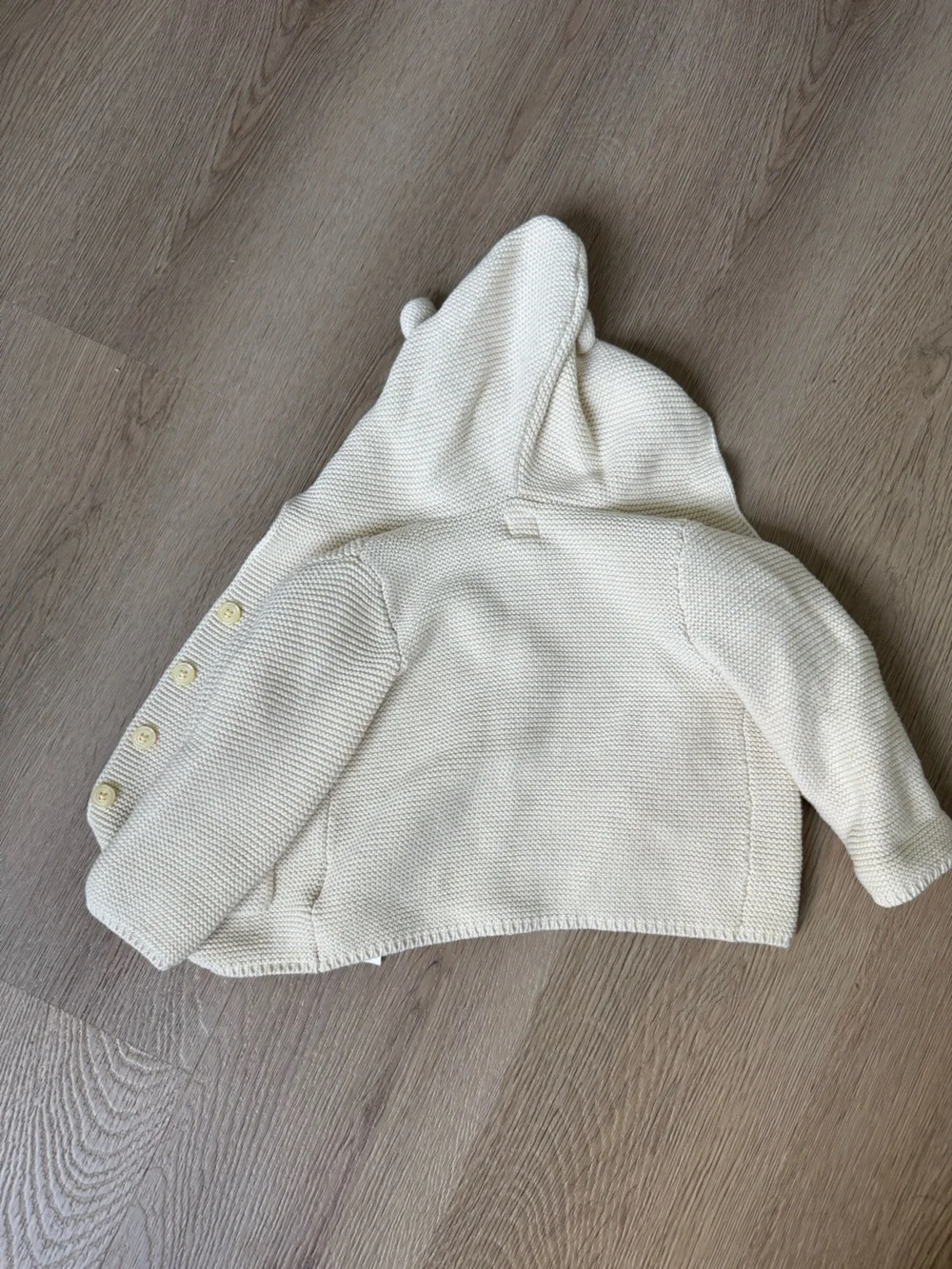 GAP Cream & Pink Knit Hoodies and Striped Sweater Set sizes 6-24 months